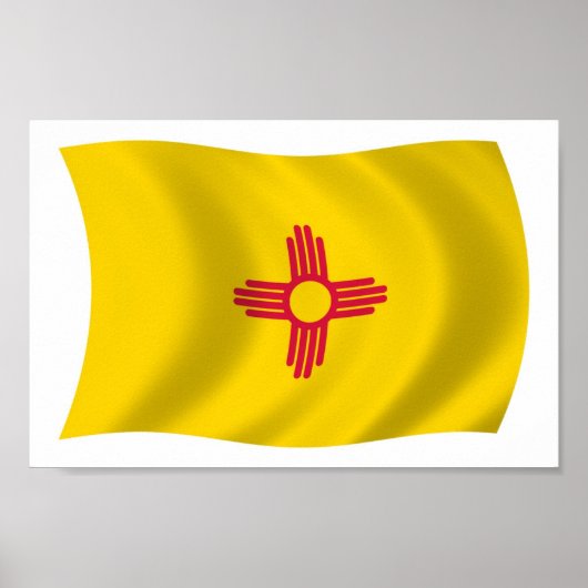 New Mexico Vlag Poster Afdruk (Voorkant)