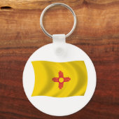 New Mexico Vlag Sleutelhanger (Voorkant)