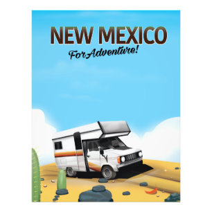 New Mexico "Voor Avontuur" Reisposter Foto Afdruk