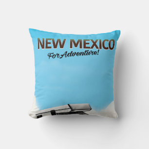 New Mexico "Voor Avontuur" Reisposter Kussen