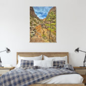New Mexico Waterfall Canvas Afdruk (Insitu (Slaapkamer))