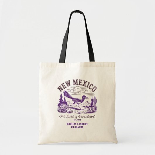New Mexico Wedding Welcome Bag, State Love Tote Bag (Voorkant)
