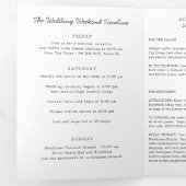 New Mexico Wedding Welcome Letter & Itinerary Drieluik Programma (Binnenzijde eerst)