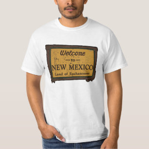 New Mexico welkom teken jongens waarde t-shirt