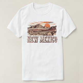 New Mexico Western Desert Zonsondergang T-Shirt