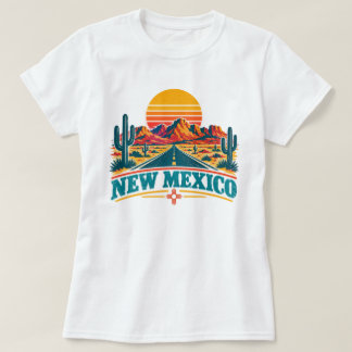 New Mexico Woestijn Roadtrip Vintage T-Shirt