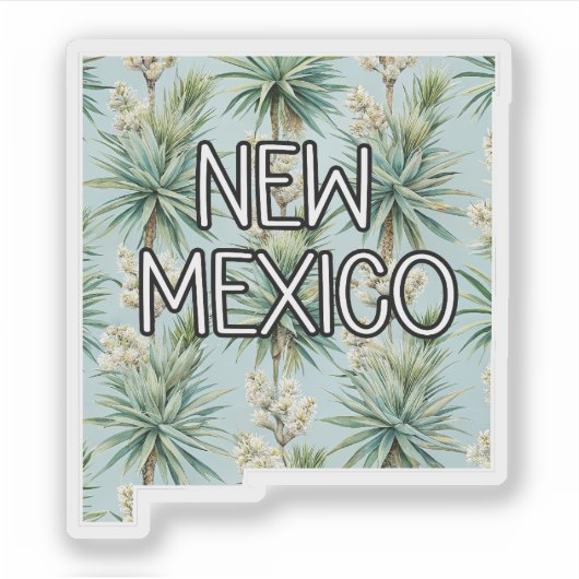 New Mexico Yucca Sticker (Voorkant)