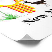 New Mexico Zia_ Chiles, Balloon, Roadrunner, Yucca Poster (Hoek)