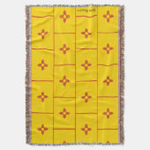 New Mexico Zia Flag Toas Bed Throw, Sofa Blanket Deken (Voorkant Verticaal)