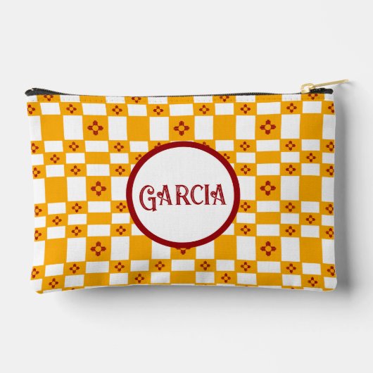New Mexico Zia Geel Rood Wit Pleinen Etui (Achterkant)