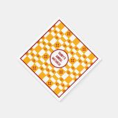 New Mexico Zia Geel Rood Wit Pleinen Servet (Hoek)