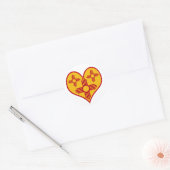 New Mexico Zia Heart Ronde Sticker (Envelop)