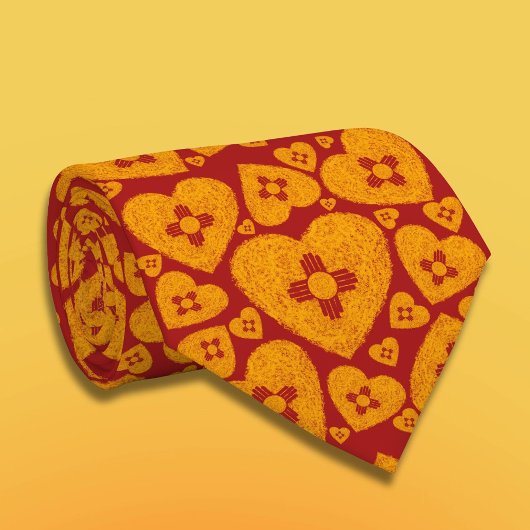 New Mexico Zia Heart Stropdas