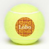 New Mexico Zia Heart Tennisballen (Achterkant)