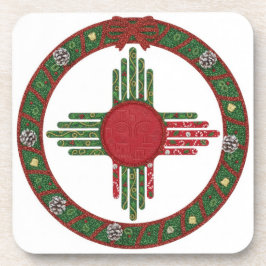 New Mexico Zia Sun Christmas Bier Onderzetter