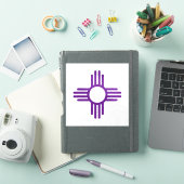 New Mexico Zia Sun Paars  Sticker (iPad Cover)