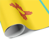 New Mexico Zia Symbol Flag Cadeaupapier (Rol Hoek)