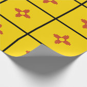 New Mexico Zia Symbol Flag Cadeaupapier (Hoek)