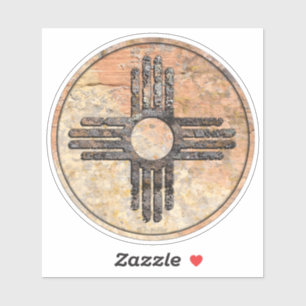 New Mexico Zia - Talking Canyons, New Mexico Sticker