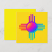 New Mexico Zia Zon Kaart (Voorkant / Achterkant)