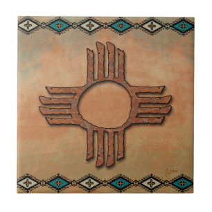 New Mexico Zia (zon) Keramische Tegel Tegeltje