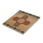 New Mexico Zia (zon) Keramische Tegel Tegeltje (Zijkant)