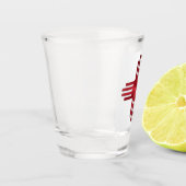 New Mexico Zia Zon Shot Glas (Links)