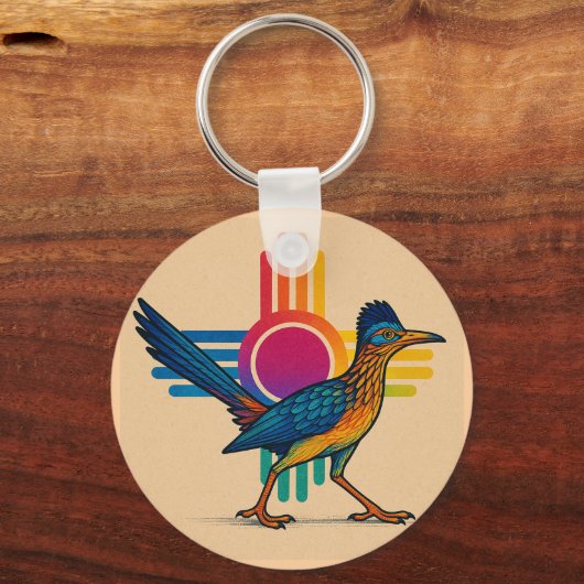 New Mexico Zia Zon Sleutelhanger (Voorkant)
