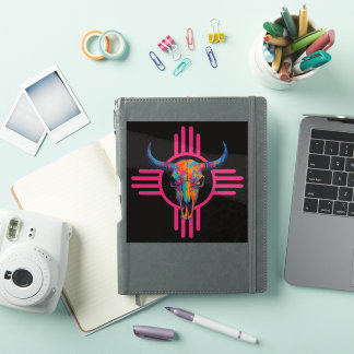 New Mexico Zon Schedel Roze Sticker
