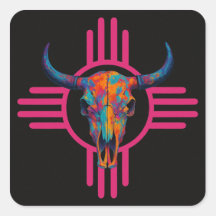 New Mexico Zon Schedel Roze