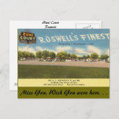 New Mexico, Zuni Court, Roswell Briefkaart (Voorkant / Achterkant)