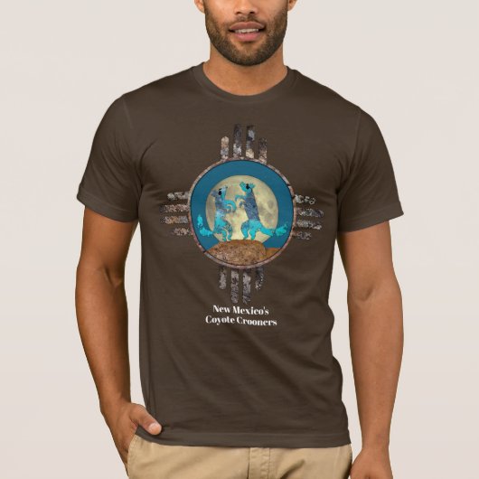 New Mexico's Coyote Crooners T-shirt (Voorkant)