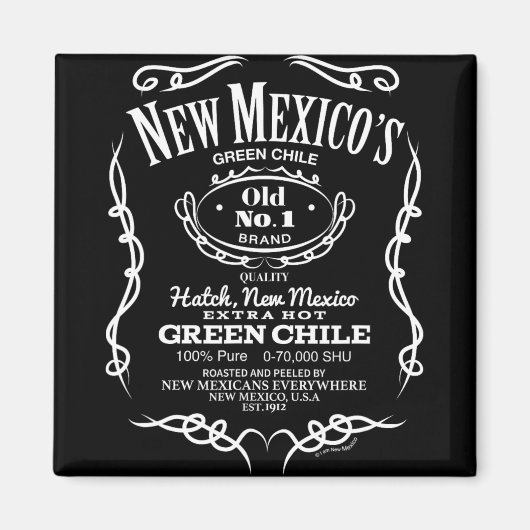 New Mexico's Old No. 1 Hatch Green Chile Novelty D Magneet (Voorkant)