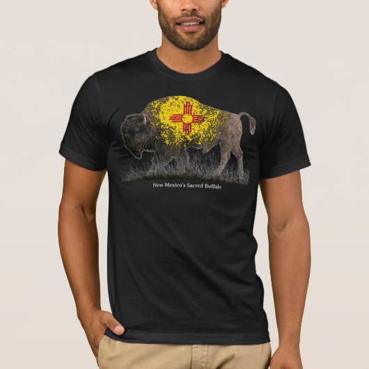 New Mexico's Sacred Buffalo T-shirt (Voorkant)