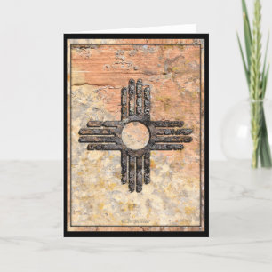 New Mexico's Zia Sun Symbol Talking Canyons, NCard Kaart