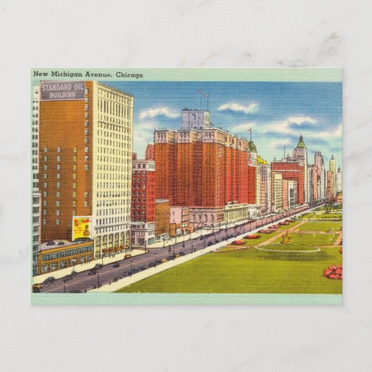 , New Michigan Avenue, Chicago Briefkaart (Voorkant)