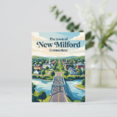New Milford Connecticut Briefkaart (Staand voorkant)