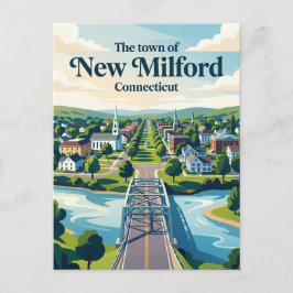 New Milford Connecticut Briefkaart
