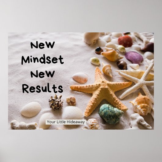 "New Mindset" Positive Quotes "Poster" Poster (Voorkant)
