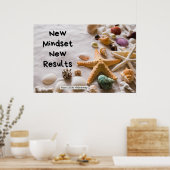 "New Mindset" Positive Quotes "Poster" Poster (Keuken)
