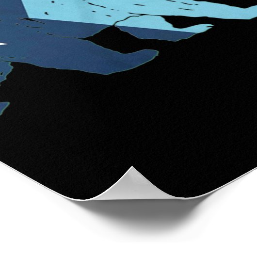 New Minnesota State Flag Bear  Poster (Hoek)