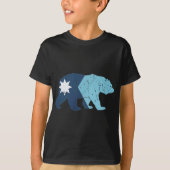 New Minnesota State Flag Bear  T-shirt (Voorkant)