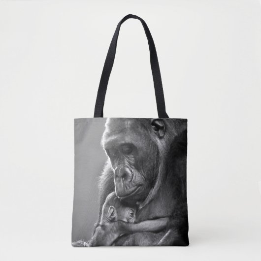 New Moeder Gorilla Tote Bag (Voorkant)