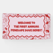 {NEW} Molly Dove Custom Welcome Sign Spandoek (Horizontaal)