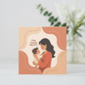 New mom card baby shower postpartum gift kaart (Staand voorkant)
