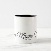 New Mom Gift Mom Established Tweekleurige Koffiemok (Center)