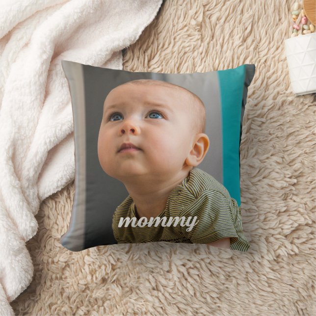 new mommy Photo Personalized Minimal  Kussen (Deken)