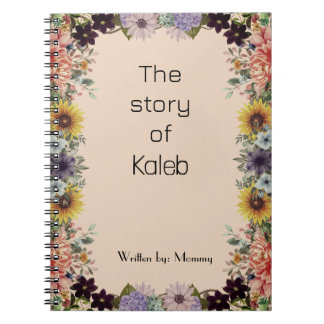 New Mommy's Journal Custom Personalized Spiral  Notitieboek