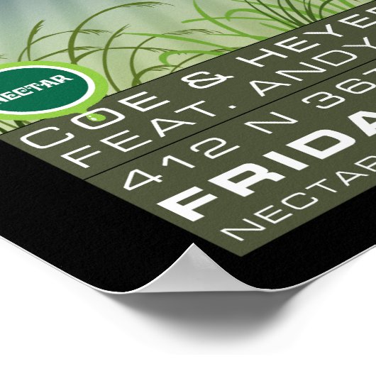 New Monsoon Nectar Lounge Seattle WA 2012 Poster (Hoek)