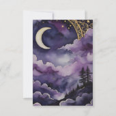 New Moon Invocation Pagan Prayer Pocket Card Kaart (Achterkant)